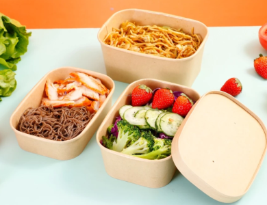 Tô giấy kraft chữ nhật 1000ml